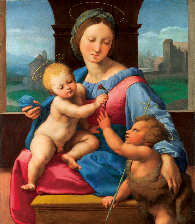   拉斐尔·桑西  Raffaello Santi——圣母子与圣施洗约翰 (2)